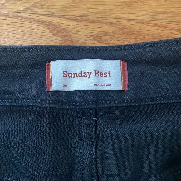 Sunday Best black denim shorts - Picture 2 of 3